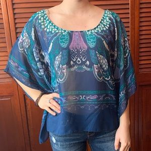 Super flowey 80s top